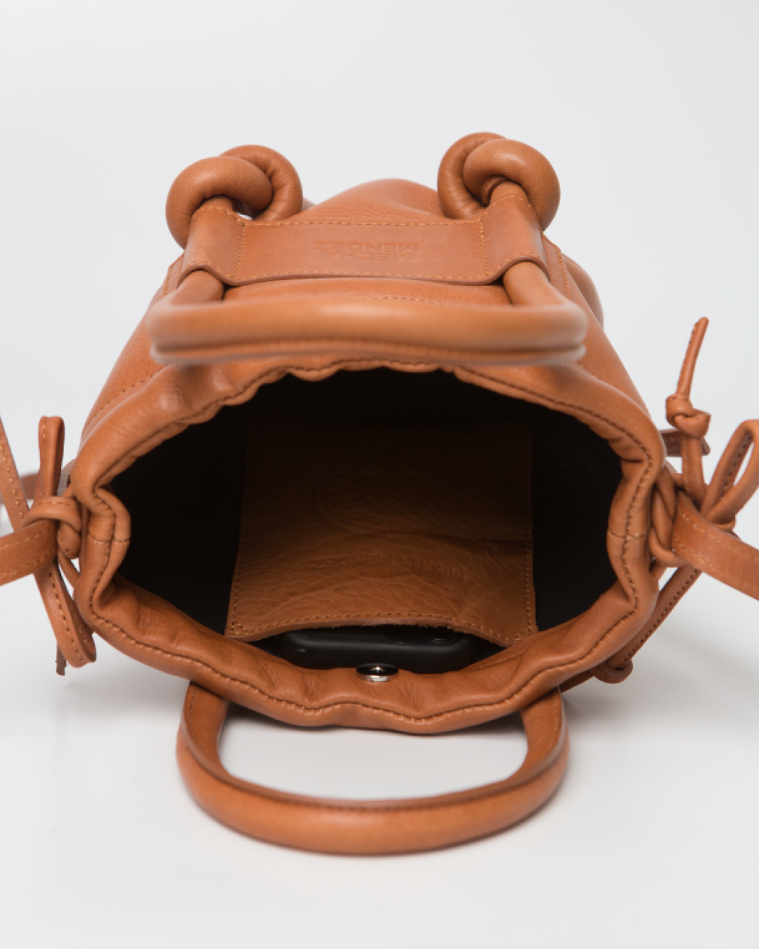 Irupe Mini Leather Bag - Tan