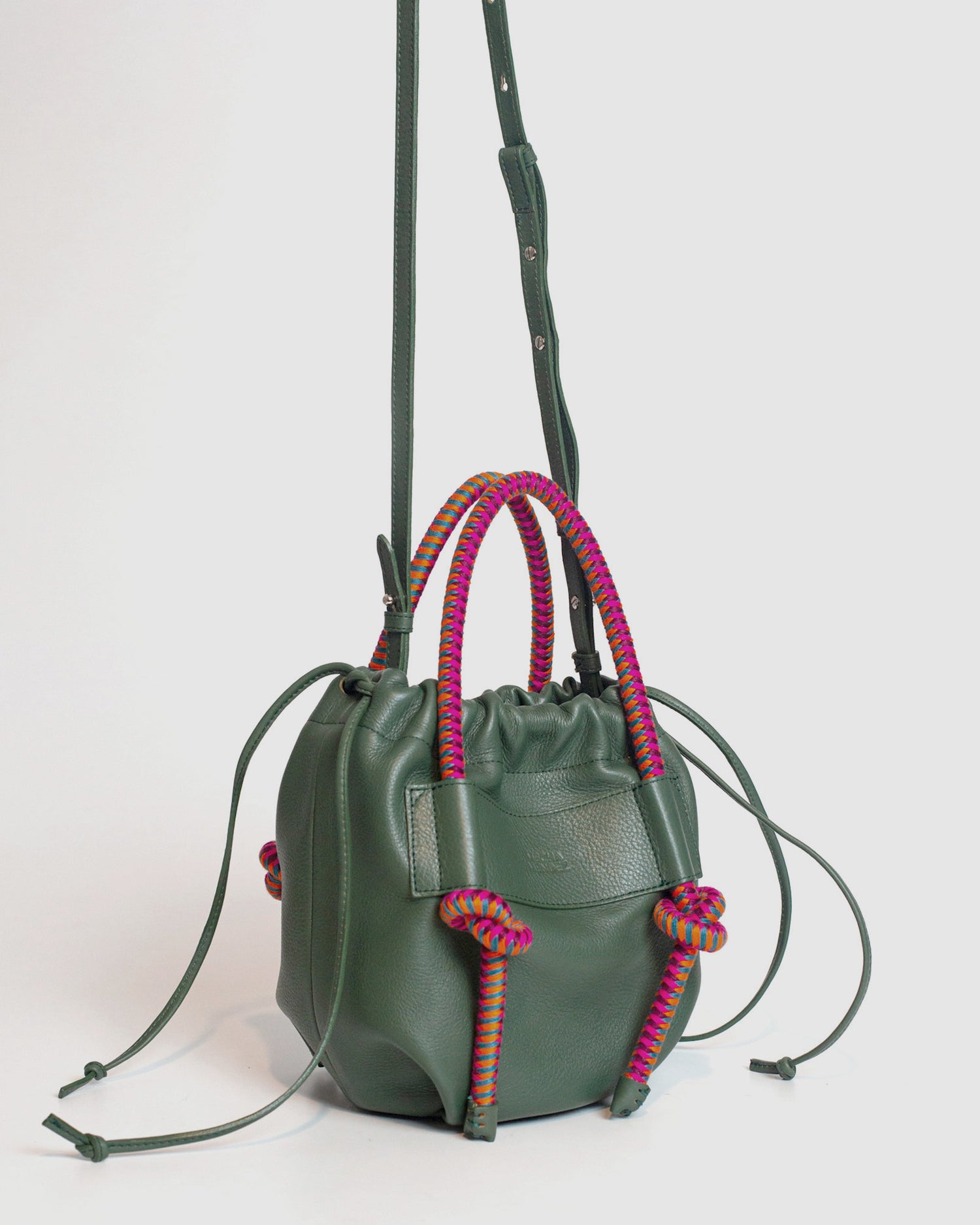 Irupe Medium Leather Bag - Selva Hypnotic