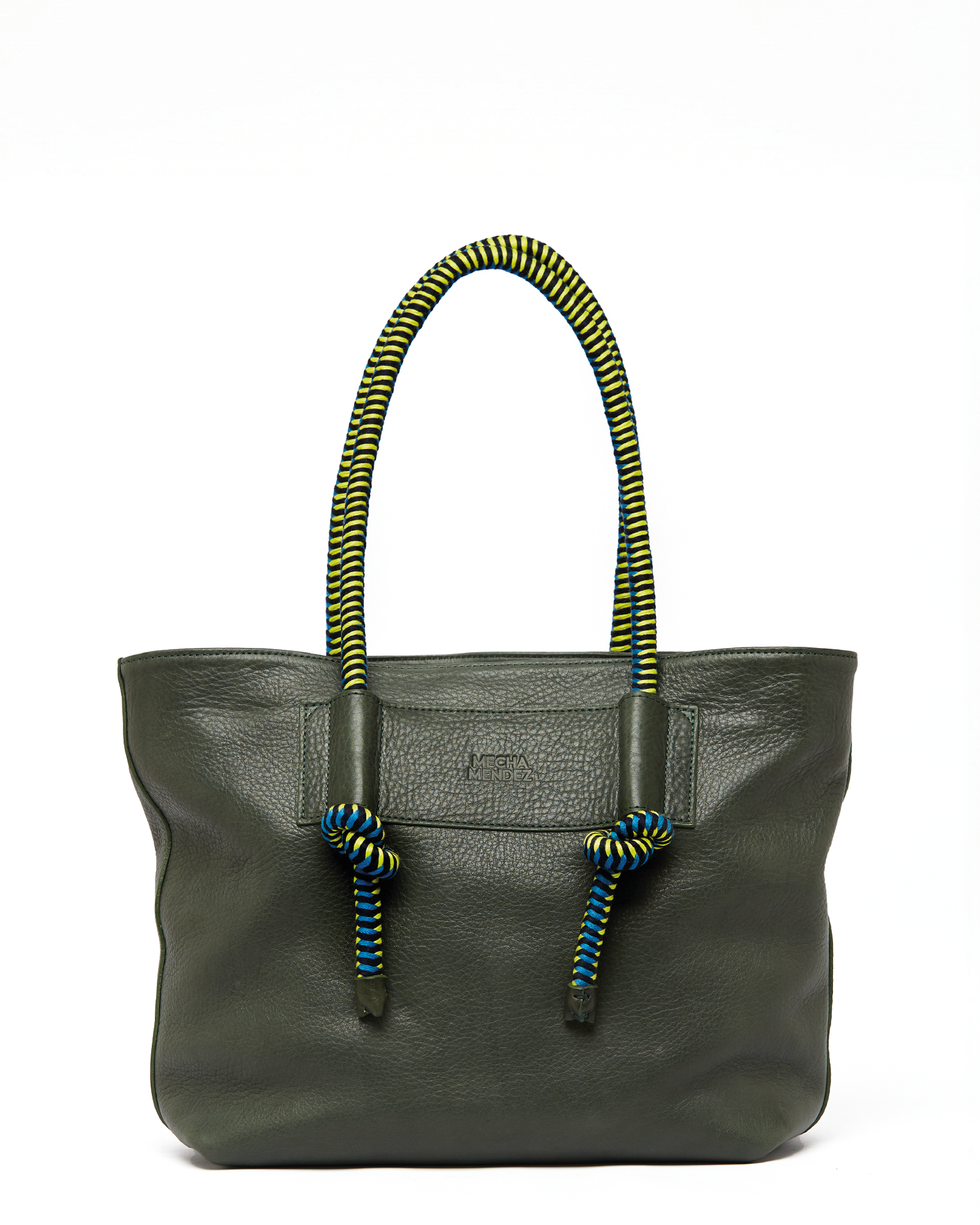 Mecha Leather Tote Bag -  Forest Pacifico
